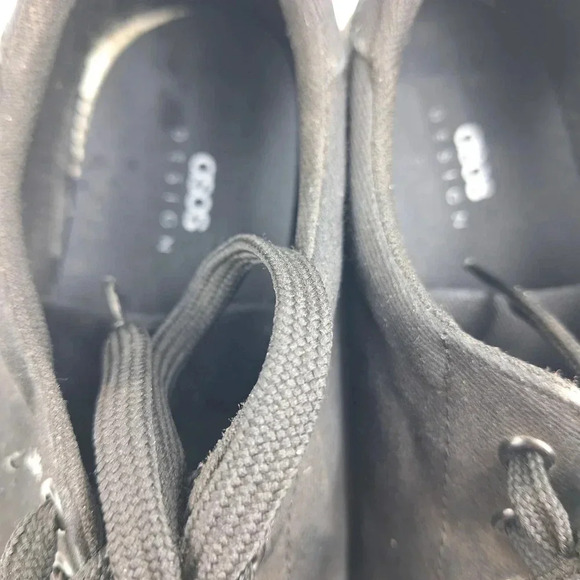 ASOS Design Womens Cotton Canvas Lace-Up Black Platform Sneakers Size 10 - Picture 4 of 9